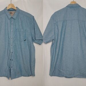 5.11 Tactical Ares Short‎ Sleeve Shirt Men's Button Front Blue 71372-778 Large